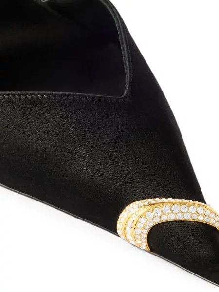 Pantofi cu toc Giuseppe Zanotti slingback negru