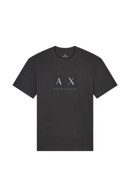 Scurt tricou Armani Exchange cu imagine maro