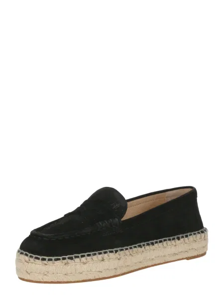 Lauren Ralph Lauren espadrile din piele intoarsa Luize Loafer negru