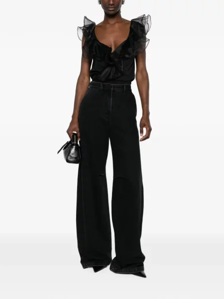 Top Twinset fără mâneci negru