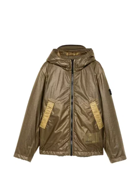 Kurtka dziecięca Stone Island brązowa