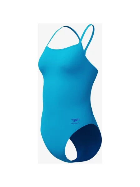 Strój kąpielowy Speedo Solid V-Back pastelowy 28 niebieski