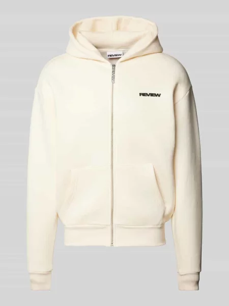 Bluza rozpinana z nadrukiem z logo marki Review