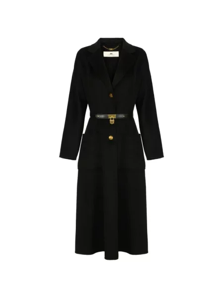 Cu centură palton Elisabetta Franchi negru