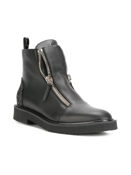 Botki Giuseppe Zanotti skórzane czarne