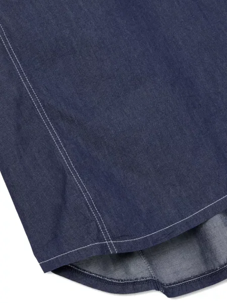 Gulerat rochie din denim Studio Tomboy albastru