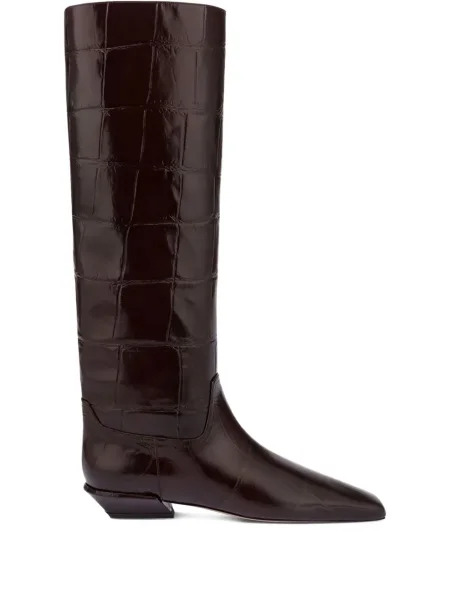 Botine Paris Texas din piele maro