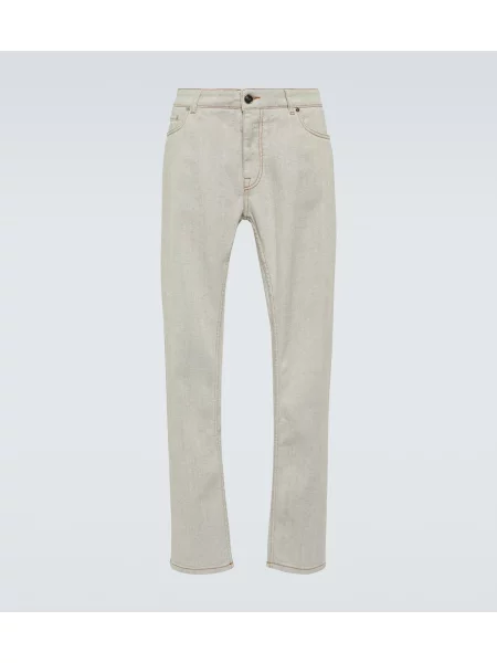 Ravne kavbojke Etro bela