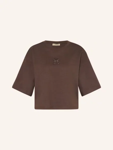 Smith & Soul Tričko Boxy tmavě hnědá