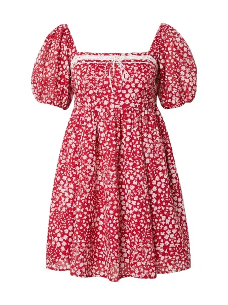 Abercrombie & Fitch Rochie de vară roșu alb