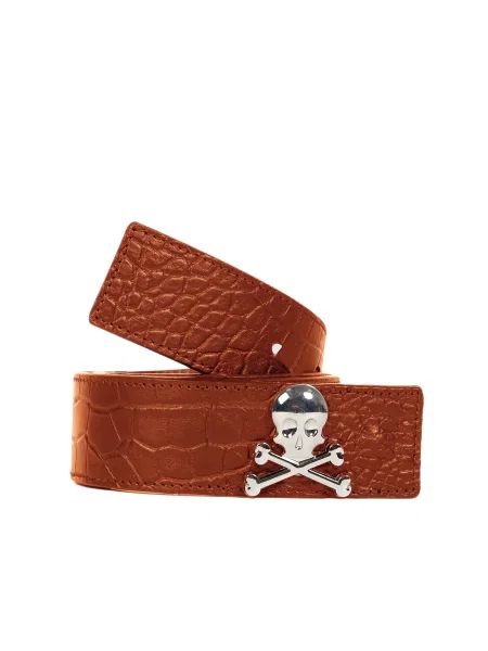 Scalpers Ninon argintiu / coniac maro