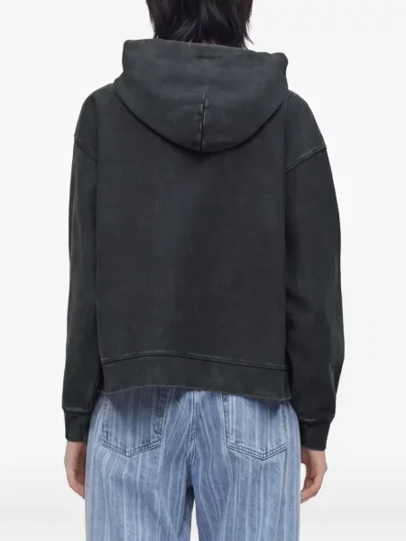 Суичър с качулка Carhartt Wip бродиран черно