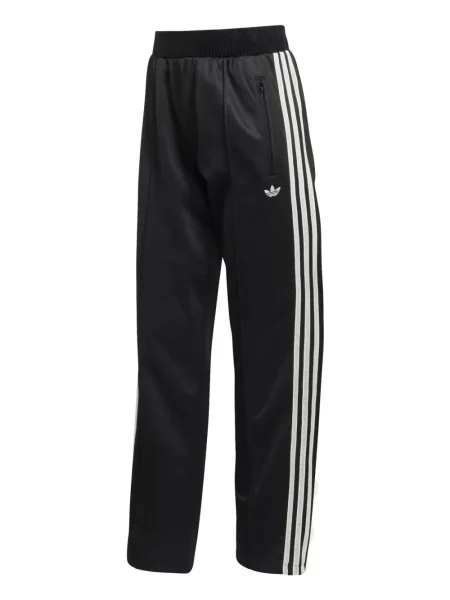 Ριγέ παντελόνι Adidas με κέντημα ροζ