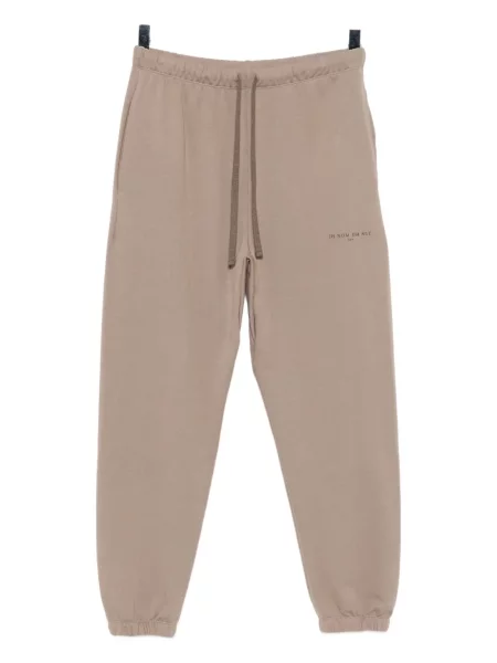 Kalhoty Ih Nom Uh Nit s potiskem hnědé