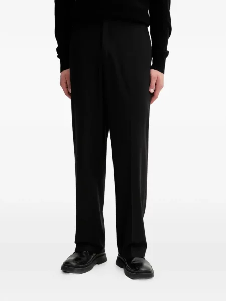 Плисирани панталон Les Deux черно