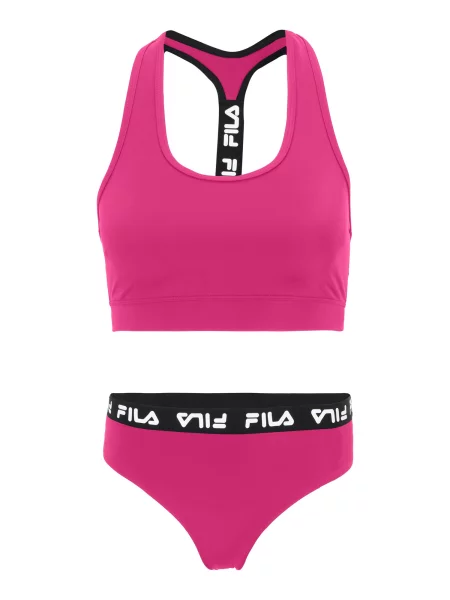 FILA Costum de baie două piese SORANO fucsia / negru alb