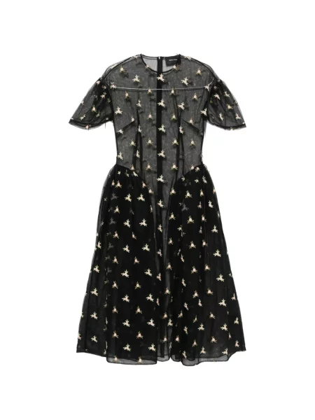 Rochie Simone Rocha cu model floral negru