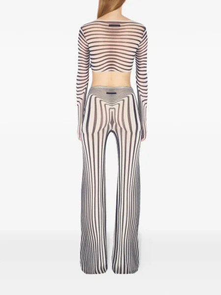 Top Jean Paul Gaultier lung alb