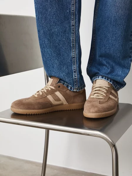 Medicine sneakers pentru bărbați din piele întoarsă bej