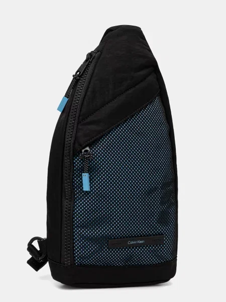 Geantă Calvin Klein Mesh Sling Bag Black Universal alb