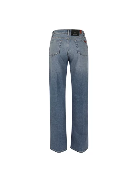 7 For All Mankind Dżinsy Z Szerokimi Nogawkami Lotta blau niebieskie