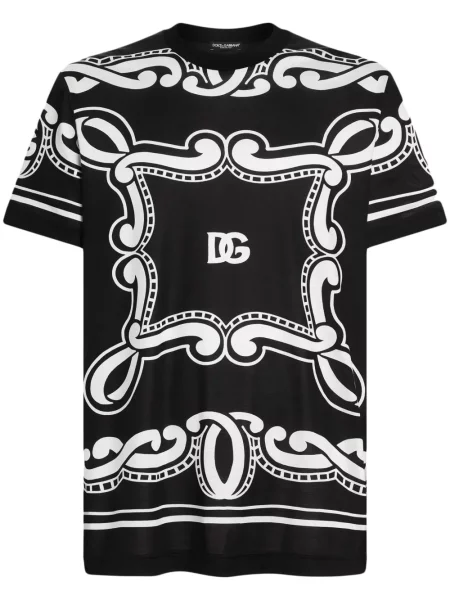 Tricou Dolce & Gabbana cu imagine negru