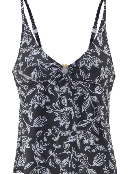 VIVANCE Majica za kopanje brez rokavov črna bela