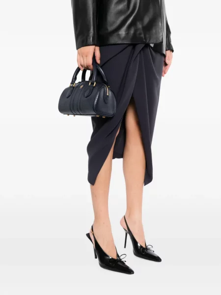 Geantă shopper Bally din piele albastru