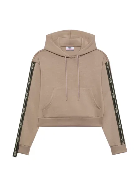 Bluza z kapturem Gcds z logo brązowa