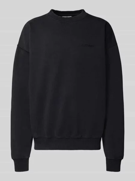 Bluza o kroju oversized z wyhaftowanym logo Pegador czarna