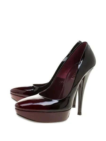 Pantofi cu toc Loriblu din piele cu platformă negru
