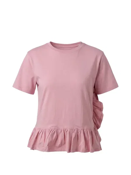 Tricou Valentino Garavani cu volane roz