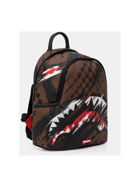 Sprayground plecak miejski damski z imitacji skóry brązowy