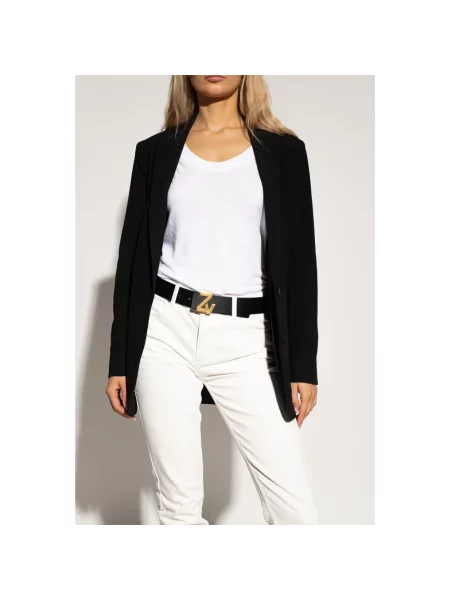 Pasek Zadig & Voltaire z paskiem czarny