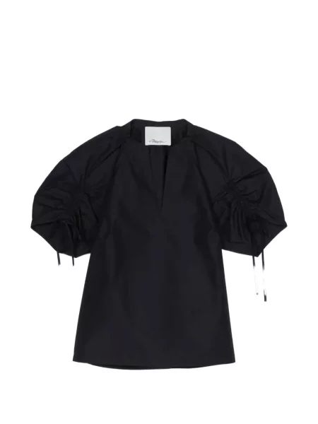 Top 3.1 Phillip Lim cu decolteu în V albastru