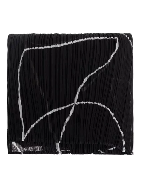 Fular Pleats Please Issey Miyake plisat negru
