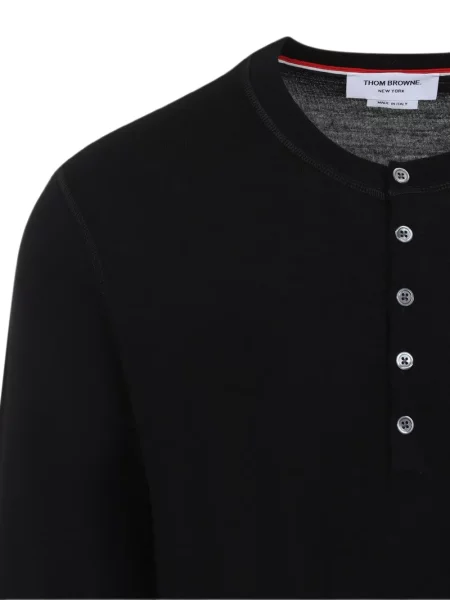 Lung tricou Thom Browne negru