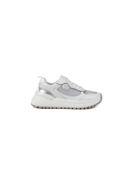 Sneakersy Pinko skórzane szare