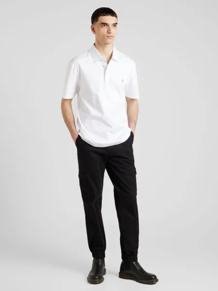 Tricou polo Boss alb