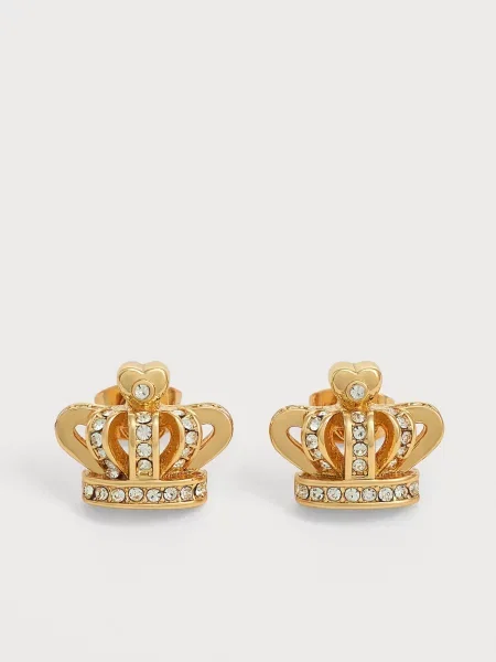 Juicy Couture Cercei Crystal Crown auriu