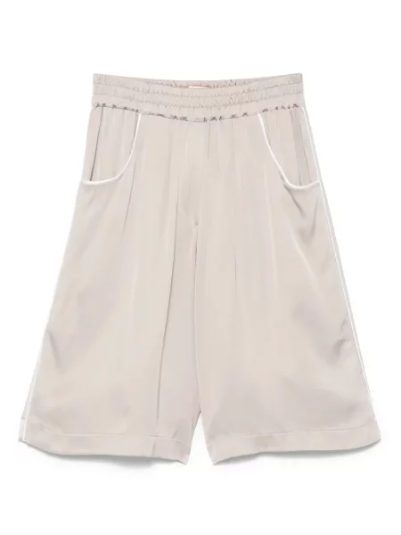 Pantaloni scurți Akep din satin gri