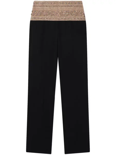 Pantaloni Stella Mccartney de lână de cristal negru