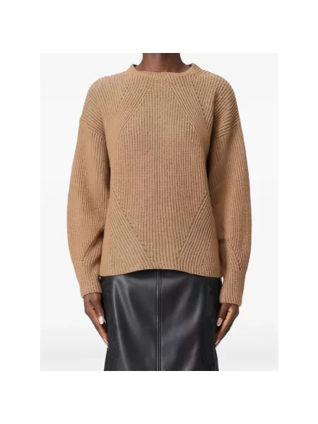 Sweter Twinset brązowy