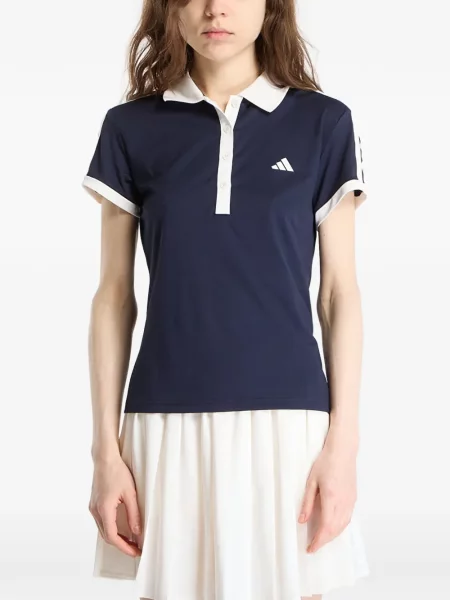 Gulerat fotbal pantaloni scurți Adidas din jerseu albastru