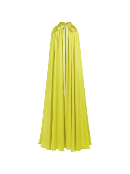 Rochie maxi Sa Su Phi fără mâneci galben