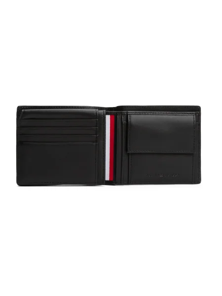 Usnjena denarnica Tommy Hilfiger črna