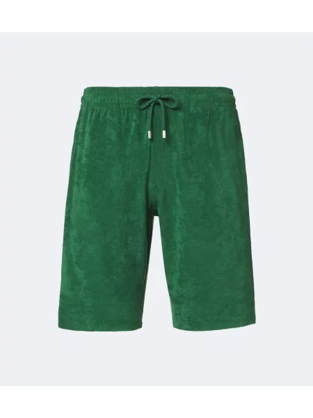 Pantaloni scurți Vilebrequin din material terry verde