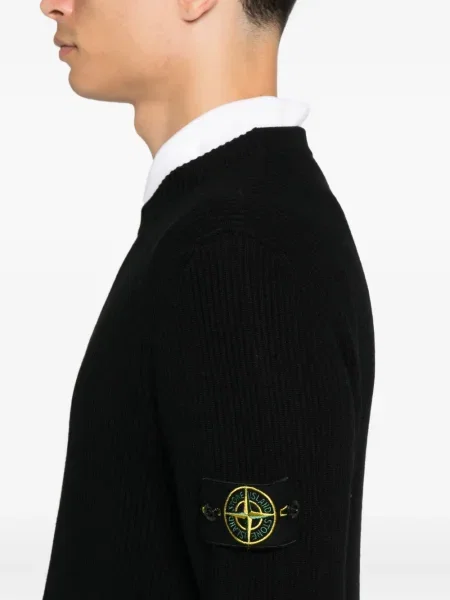 Pulover Stone Island cu strasuri negru