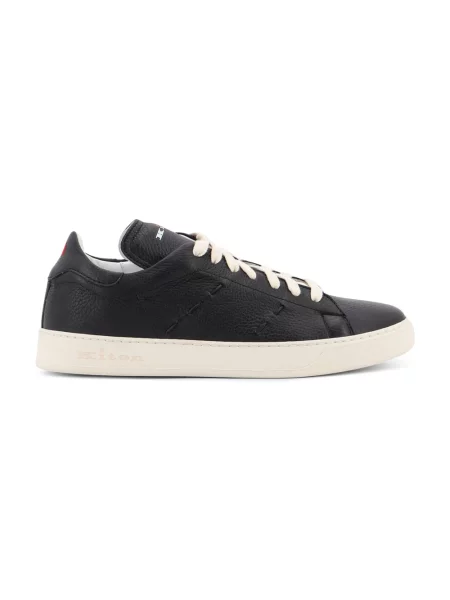 Sneakersy Kiton skórzane czarne