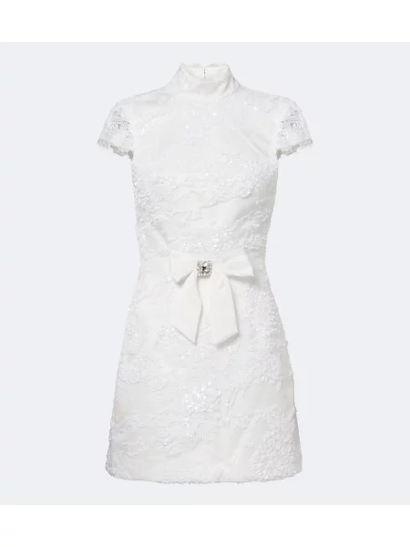 Rochie Rebecca Vallance cu funde alb